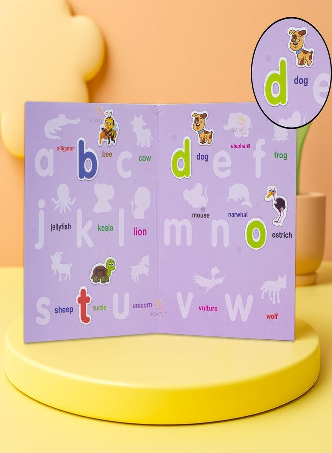 WISHKEY Magnetic Alphabet Letters for Kids - 52 PCS ABC Learning Set with Animals, Lowercase Magnets, Educational Montessori Toy for Toddlers, Preschool Learning for Kids Age 3+ - Image 5